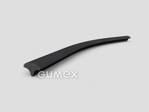 Gummikeil für Profile für Fahrzeugfenster, 6,5x9,5mm, 80°ShA, EPDM, -40°C/+100°C, schwarz, 